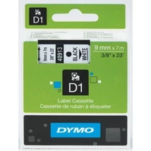 Dymo D1 40913 fehér alapon fekete eredeti feliratozó szalag (S0720680)