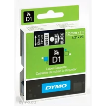 Dymo D1 45013 fekete alapon fehér eredeti feliratozó szalag (S0720610)