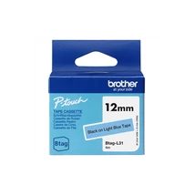 Brother BTAG-L31 világoskék alapon fekete eredeti feliratozó szalag
