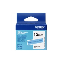 Brother BTAG-L33 világoskék alapon kék eredeti feliratozó szalag