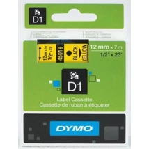 Dymo 45018 sárga alapon fekete eredeti feliratozó szalag (S0720580)