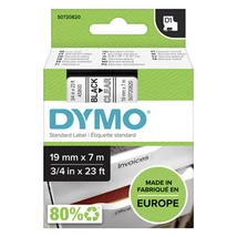 Dymo 45800 átlátszó alapon fekete eredeti feliratozó szalag (S0720820)