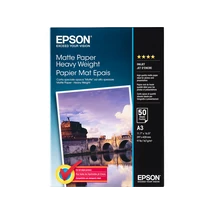 Epson S041261 matt nehéz súlyú eredeti fotópapír (A3, 50 lap, 167g)
