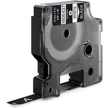 Dymo ID1 fekete alapon fehér eredeti feliratozó szalag (1805437)