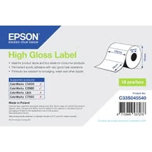 Epson S045540 fehér eredeti stancolt címkeszalag (415 címke, 102mm x 76mm)