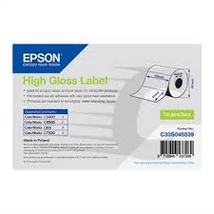 Epson S045538 fehér eredeti magasfényű címkeszalag (102mm x 33m)