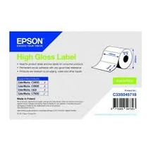 Epson S045718 fehér eredeti öntapadós címkeszalag (1570 címke, 102mm x 76mm)