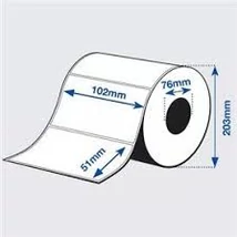 Epson S045717 fehér eredeti öntapadós címkeszalag (2310 címke, 102mm x 51mm)