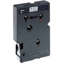 Brother TC-101A átlátszó alapon fekete eredeti feliratozó szalag 10 db