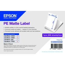Epson S045552 fehér matt eredeti címketekercs (500 címke, 203x305mm)