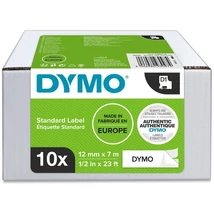 Dymo D1 fehér alapon fekete eredeti címkeszalag csomag (10 db, 2093097)