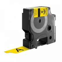 Dymo Rhino D1 1805431 sárga alapon fekete eredeti feliratozó szalag