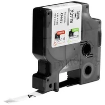 Dymo D1 18443 fehér alapon fekete eredeti vinyl feliratozó szalag