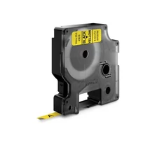 Dymo D1 18491 sárga alapon fekete eredeti nylon feliratozó szalag
