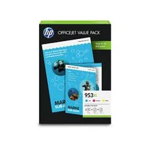 HP 1CC21AE No.953XL színes eredeti tintapatron multipack + A4 fotópapír