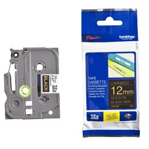 Brother TZE-334 fekete alapon arany eredeti feliratozó szalag (12mm x 8m)