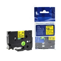 Brother TZE-641 sárga alapon fekete eredeti feliratozó szalag (18mm x 8m)