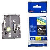 Brother TZE-355 fekete alapon eredeti feliratozó szalag (24mm x 8m)