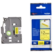 Brother TZE-S631 sárga alapon fekete eredeti feliratozó szalag (12mm x 8m)