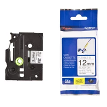 Brother TZE-FX231 fehér alapon fekete eredeti feliratozó szalag (12mm x 8m)