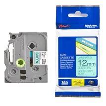 Brother TZE-731 zöld alapon fekete eredeti feliratozó szalag (12mm x 8m)