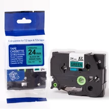 Brother TZE-751 zöld alapon fekete eredeti feliratozó szalag (24mm x 8m)