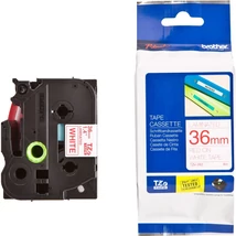 Brother TZE-262 fehér lapon piros eredeti feliratozó szalag (36mm x 8m)