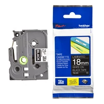 Brother TZE-345 fekete alapon fehér eredeti feliratozó szalag (18mm x 8m)