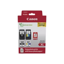 Canon PG-560XL/CL-561XL eredeti tintapatron multipack + fotópapír