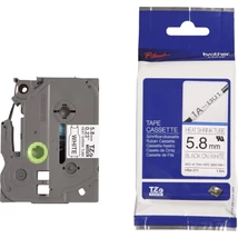 Brother HSe-211 fehér alapon fekete eredeti feliratozó szalag