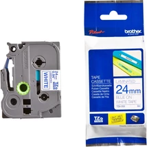 Brother TZe-253 fehér alapon világoskék eredeti feliratozó szalag (24mm x 8m)