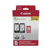 Canon PG-575/CL-576 eredeti tintapatron multipack + fotópapír