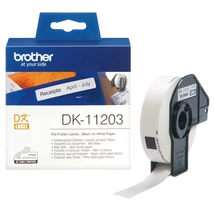 Brother DK-11203 fehér eredeti öntapadós címke 17mm