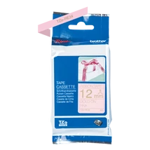 Brother TZE-RE34 arany alapon rózsaszín eredeti feliratozó szalag (12mm x 4m)