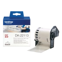 Brother DK-22113 átlátszó eredeti ötapadós szalagcímke 62mm