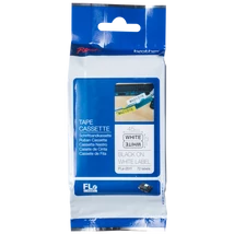 Brother FLe-2511 fehér alapon fekete eredeti feliratozó szalag