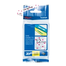 Brother TZe-MPPH31 mintás rózsaszín alapon fekete eredeti feliratozó szalag (12mm x 4m)