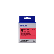 Epson LK-3RBP pasztel piros alapon fekete eredeti címkeszalag