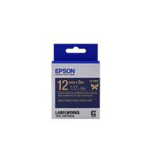 Epson LK-4HKK szatén kék alapon arany eredeti címkeszalag