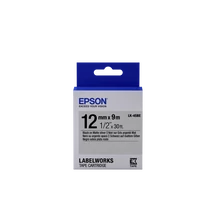 Epson LK-4SBE matt ezüst alapon fekete eredeti címkeszalag
