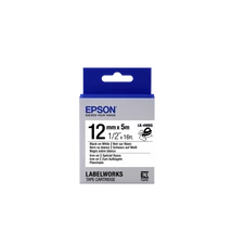 Epson LK-4WBQ fehér alapon fekete eredeti vasalható címkeszalag