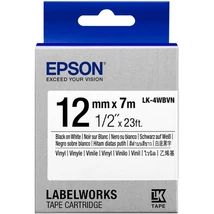Epson LK-4WBVN fehér alapon fekete eredeti vinyl címkeszalag