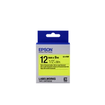 Epson LK-4YBF fluoreszkáló sárga alapon fekete eredeti címkeszalag