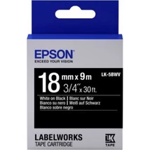 Epson LK-5BWV vivid fekete alapon fehér eredeti címkeszalag