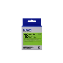Epson LK-5GBF fluoreszkáló zöld alapon fekete eredeti címkeszalag