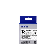 Epson LK-5TBN átlátszó alapon fekete eredeti címkeszalag