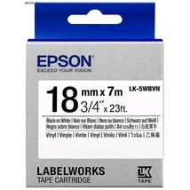 Epson LK-5WBVN fehér alapon fekete eredeti vinyl címkeszalag