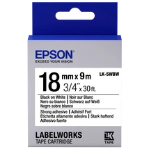 Epson LK-5WBW fehér alapon fekete eredeti címkeszalag
