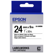 Epson LK-6WBN fehér alapon fekete eredeti hőálló címkeszalag