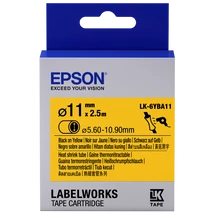 Epson LK-6YBA11 sárga alapon fekete eredeti címkeszalag